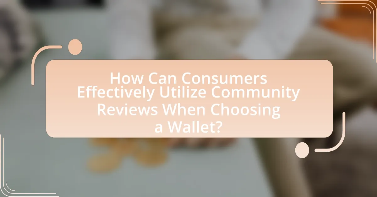 How Can Consumers Effectively Utilize Community Reviews When Choosing a Wallet?