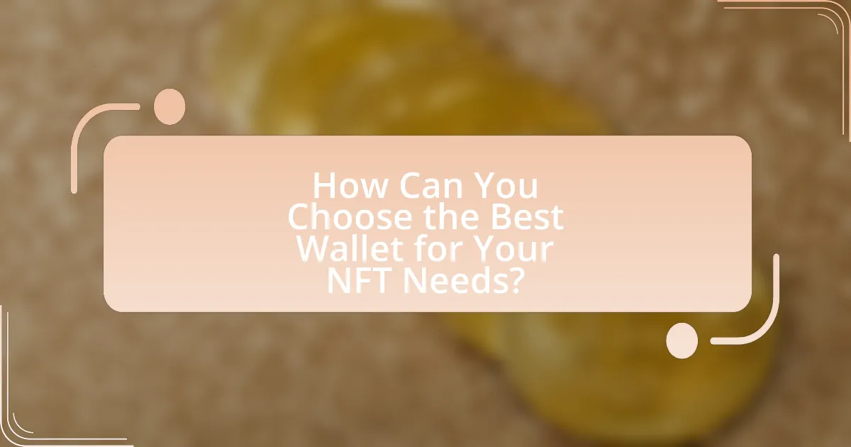 How Can You Choose the Best Wallet for Your NFT Needs?