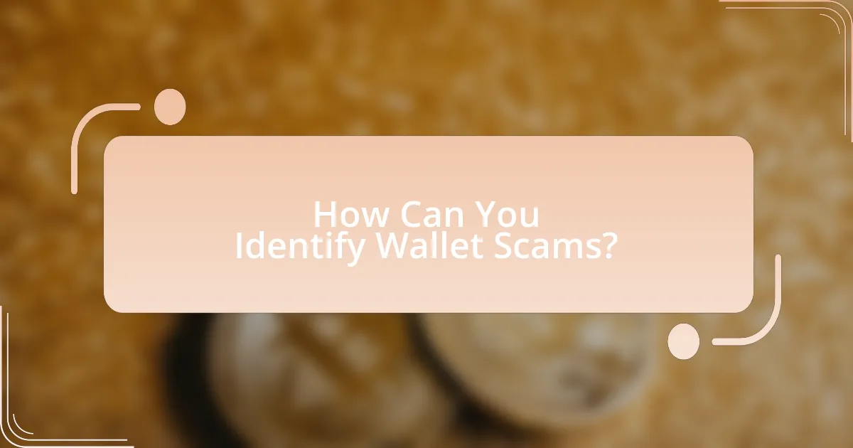 How Can You Identify Wallet Scams?