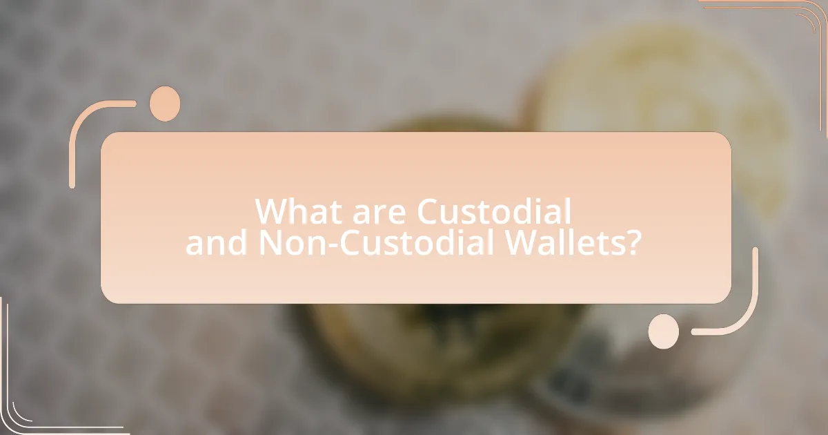 What are Custodial and Non-Custodial Wallets?