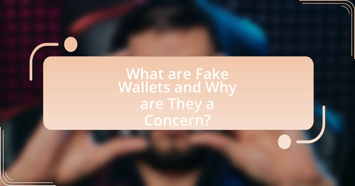 What are Fake Wallets and Why are They a Concern?