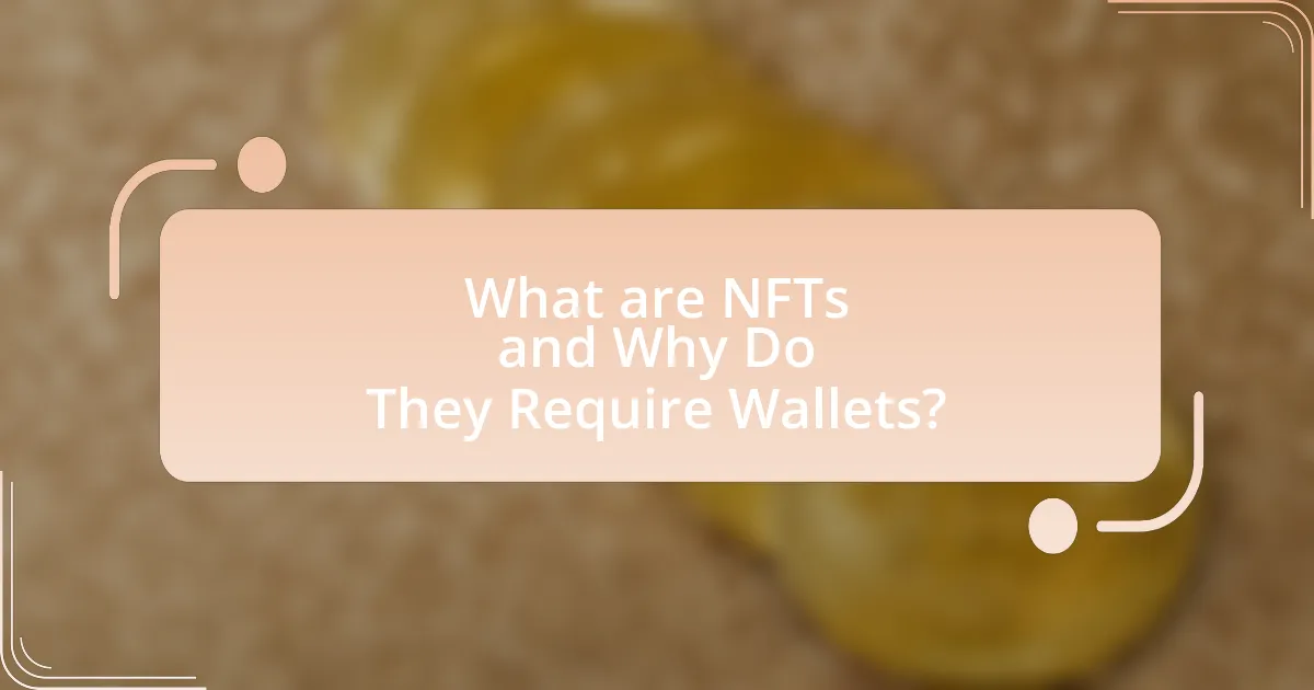 What are NFTs and Why Do They Require Wallets?