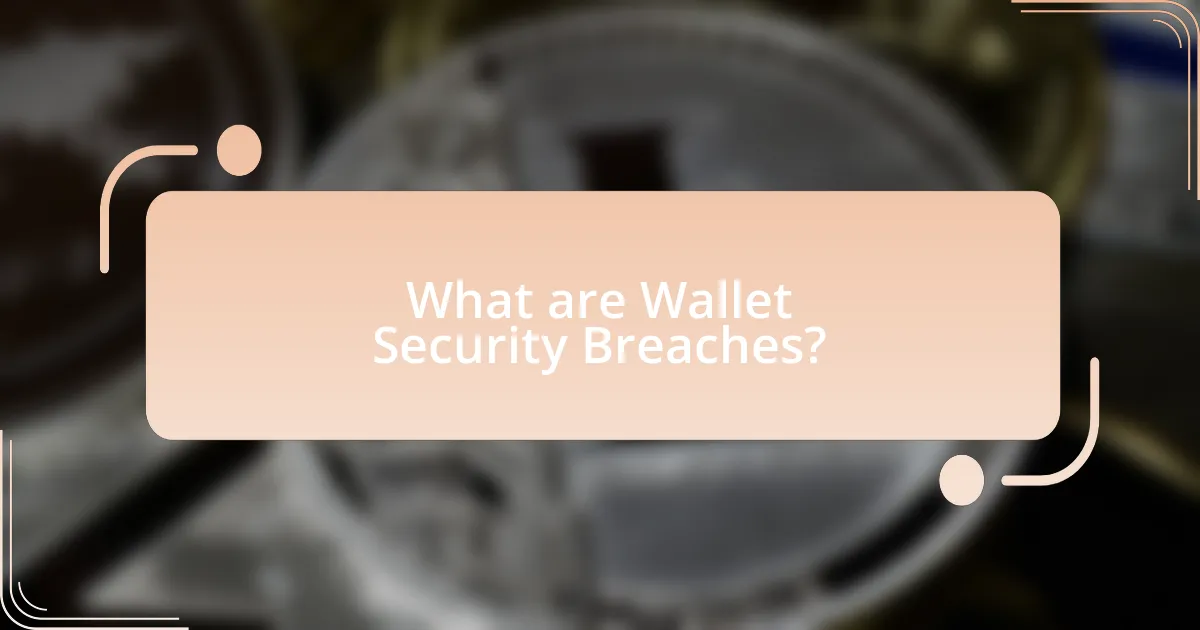 What are Wallet Security Breaches?