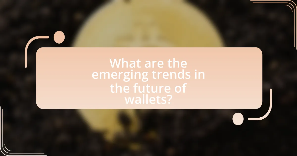 What are the emerging trends in the future of wallets?