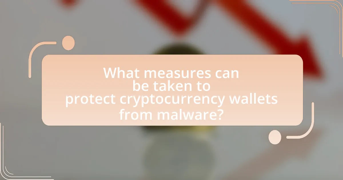 What measures can be taken to protect cryptocurrency wallets from malware?